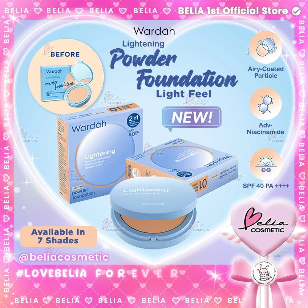 [100%ORI]Glad2Glow Perfect Blurring Powder Foundation Primer Skin Tint Foundation Make Up BB Cream Kosmetik Refill Bedak Bedak Padat Kosmetik Wajah Cusion Compact Powder Conceler with Vitamin C G2G