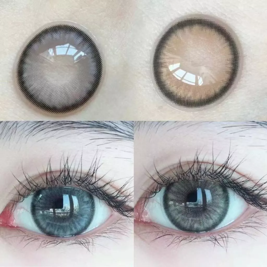 [Ready stock]MYSTICEYES SOFTLENSFOG DAWN SERI GREY BROWN COLOR LENS NORMAL14.5MM