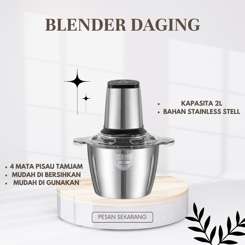 Blender Chopper Blender Daging Stainless Coper Penggiling Daging Serbaguna