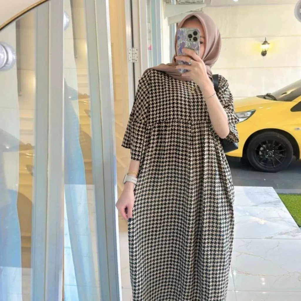 Midi dress quenss Rayon Premium Jumbo Ld 120 Busui by Tukuni