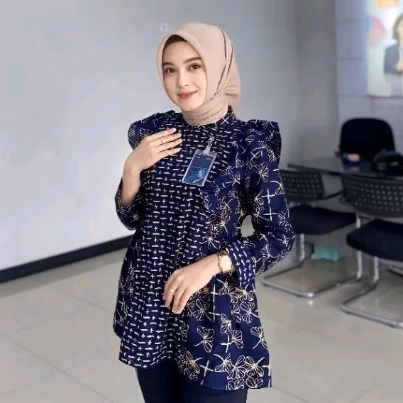 BLOUS LILY BATIK WANITA,BUSANA WANITA