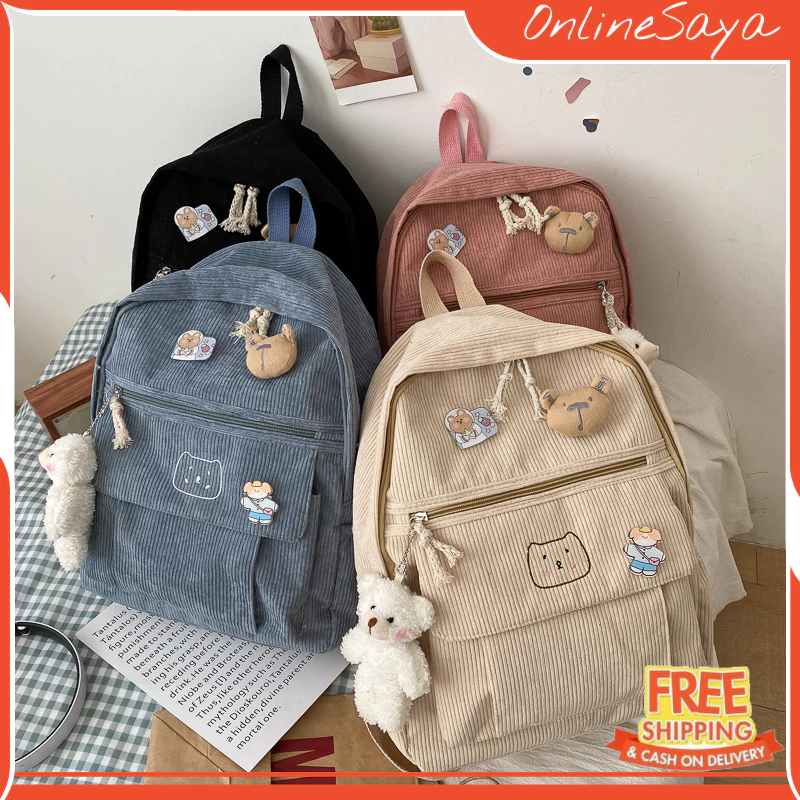 TAS RANSEL BACKPACK UNISEX PRIA WANITA FASHION KOREA IMPORT 7011 ANTI AIR SEKOLAH KULIAH KERJA TERBARU CEWEK COWOK