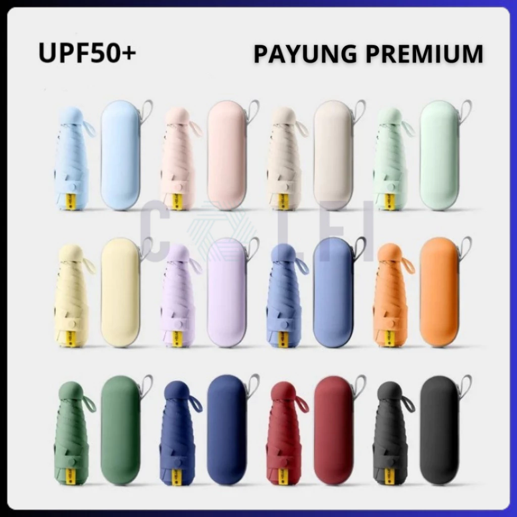 Colfi Payung Lipat Otomatis Anti UV - Payung Otomatis Buka Tutup Anti UVSinar Matahari Dan Hujan - Payung Lipat Mini - Payung Lipat Premium Quality