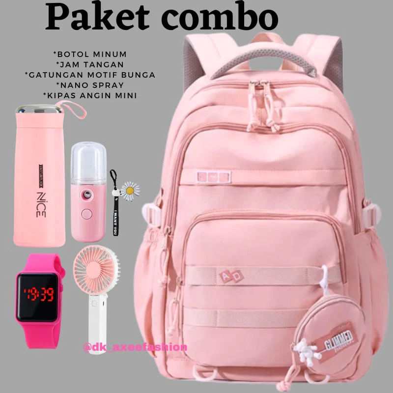 Combo Backpack Pink