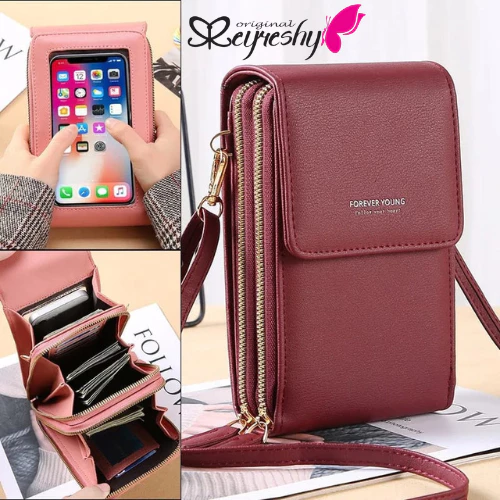 as Hp Wanita Dompet Selempang Dengan Resletimg Import