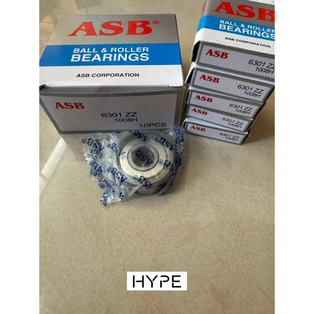 Bearing/ Laher/ Laker 6301 ZZ ASB ORIGINAL (isi 10pcs)