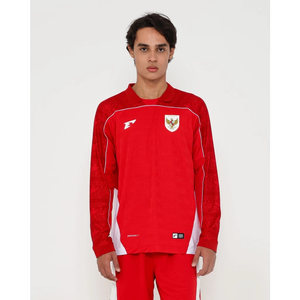 Erspo Timnas 2025 Jersey Replica Home LS Men Red White