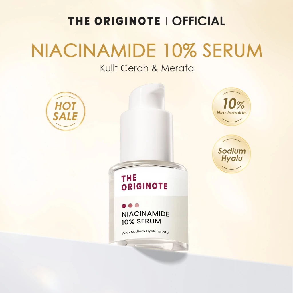 The Originote Niacinamide 10% Serum - Serum Brightening untuk Mencerahkan Wajah Meratakan Warna Kulit Wajah Menyamarkan Dark Spot Noda Hitam Serum Muka dengan Niacinamide