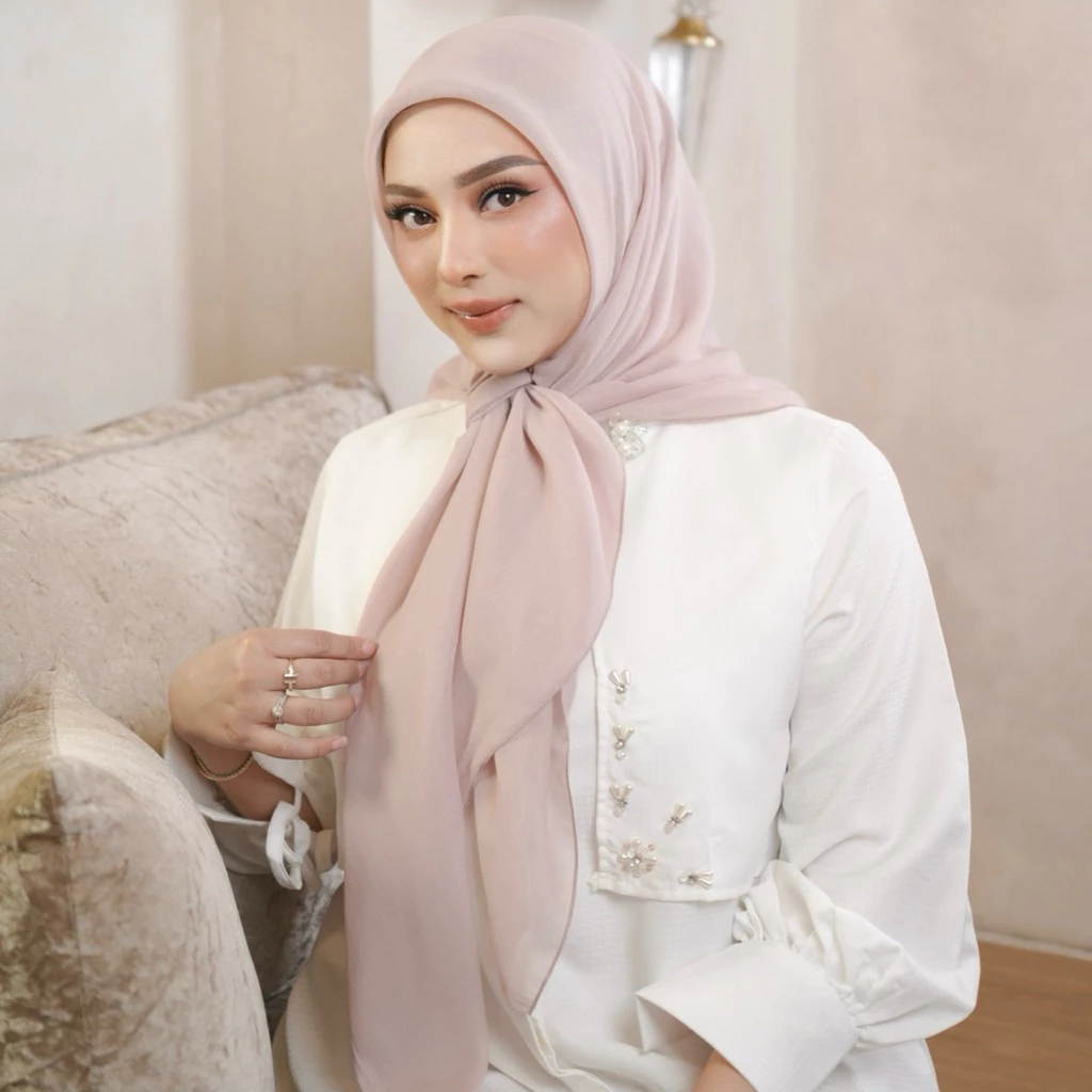 Nathelabel - Classic Plain Paris (Paris Jadul Hijab Segiempat)