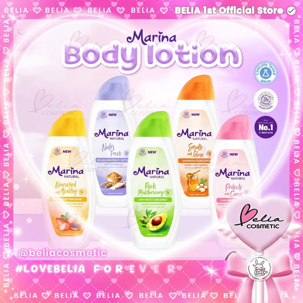 [ BELIA ] MARINA PART 2 Natural Hand & Body Lotion 94ml Series | 24H Moisturizing