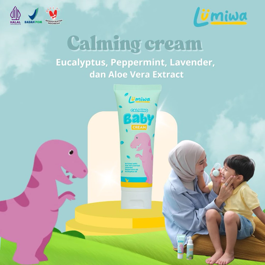 Lumiwa Calming Baby Cream 50g - Krim Anti Kolik & Kembung - Lembut dan Nyaman untuk Bayi