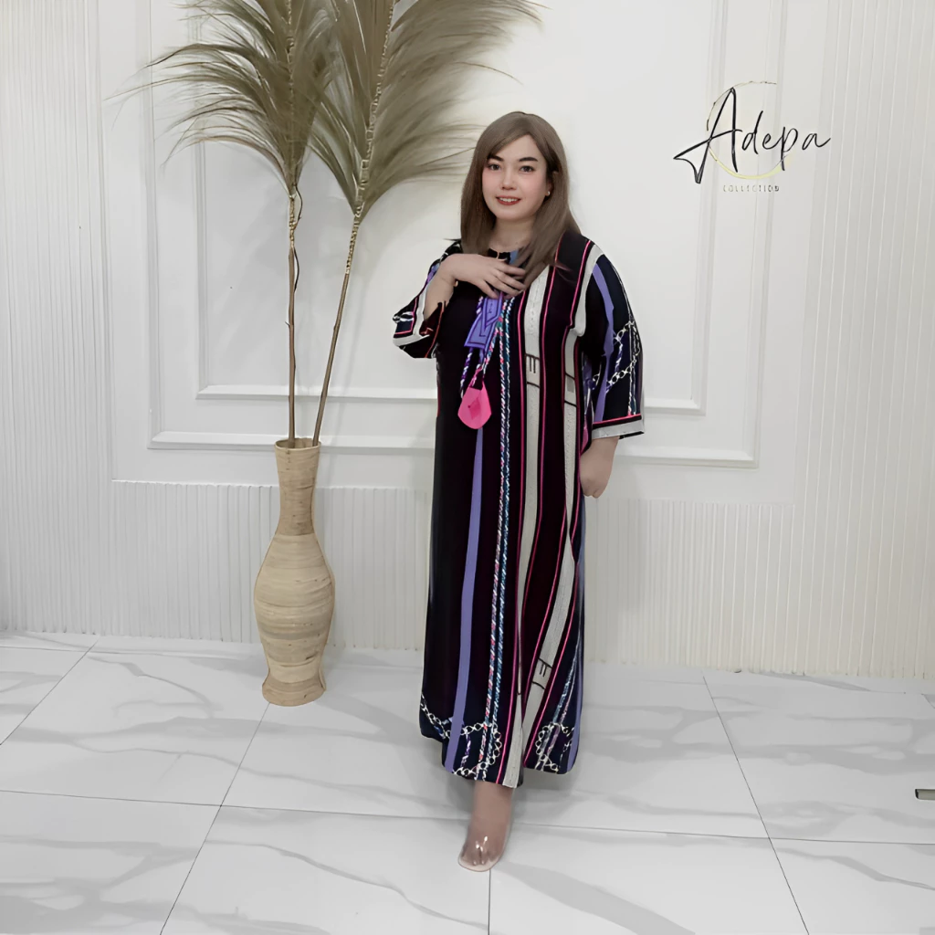 Adepa Collection - DASTER RAYON MOTIF BUSUI KEKINIAN LENGAN 3/4