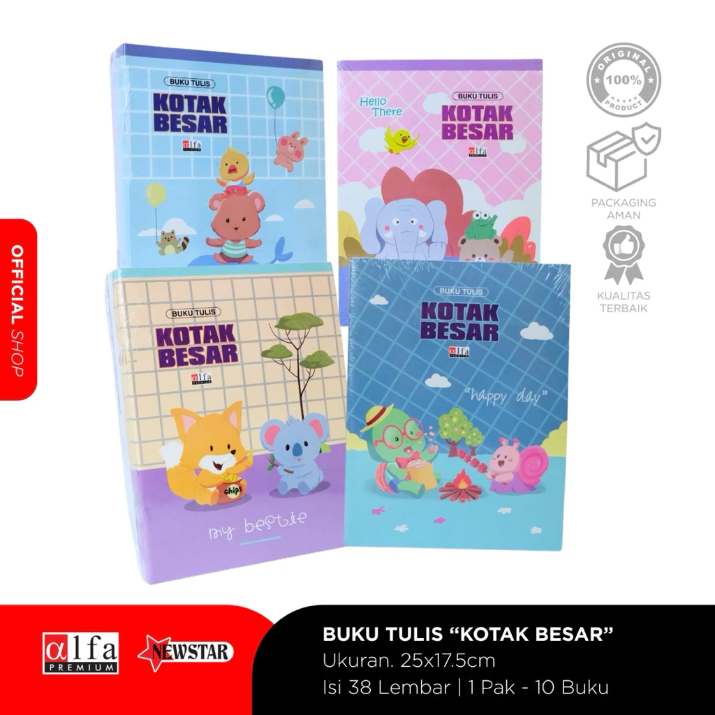 Buku Tulis Kotak Besar ALFA - 38 lembar