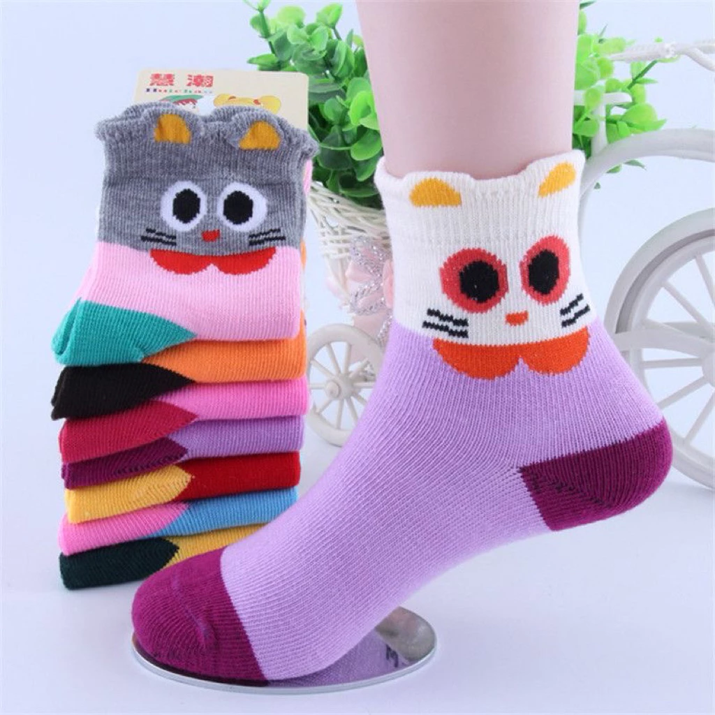 PAKET 6 pasang!! kaos kaki anak laki laki perempuan motif lucu ukuran PAUD TK & SD (a)