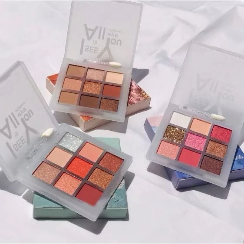 EYESHADOW MATTE ,SHIMMER DAN GLITTER 9WARNA