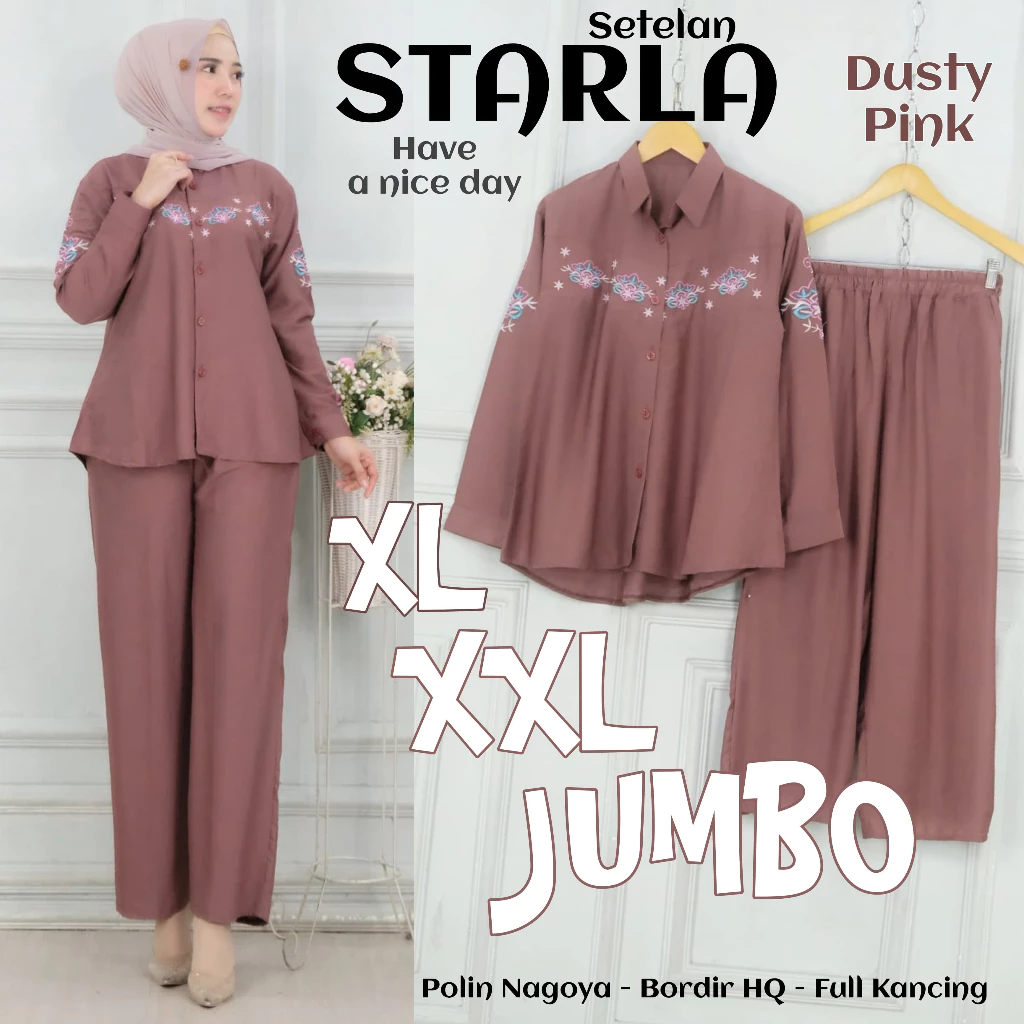 SETELAN WANITA STARLA BUAT BB 50 SAMPAI 80 KG ALL ORIGINAL REAL PICT