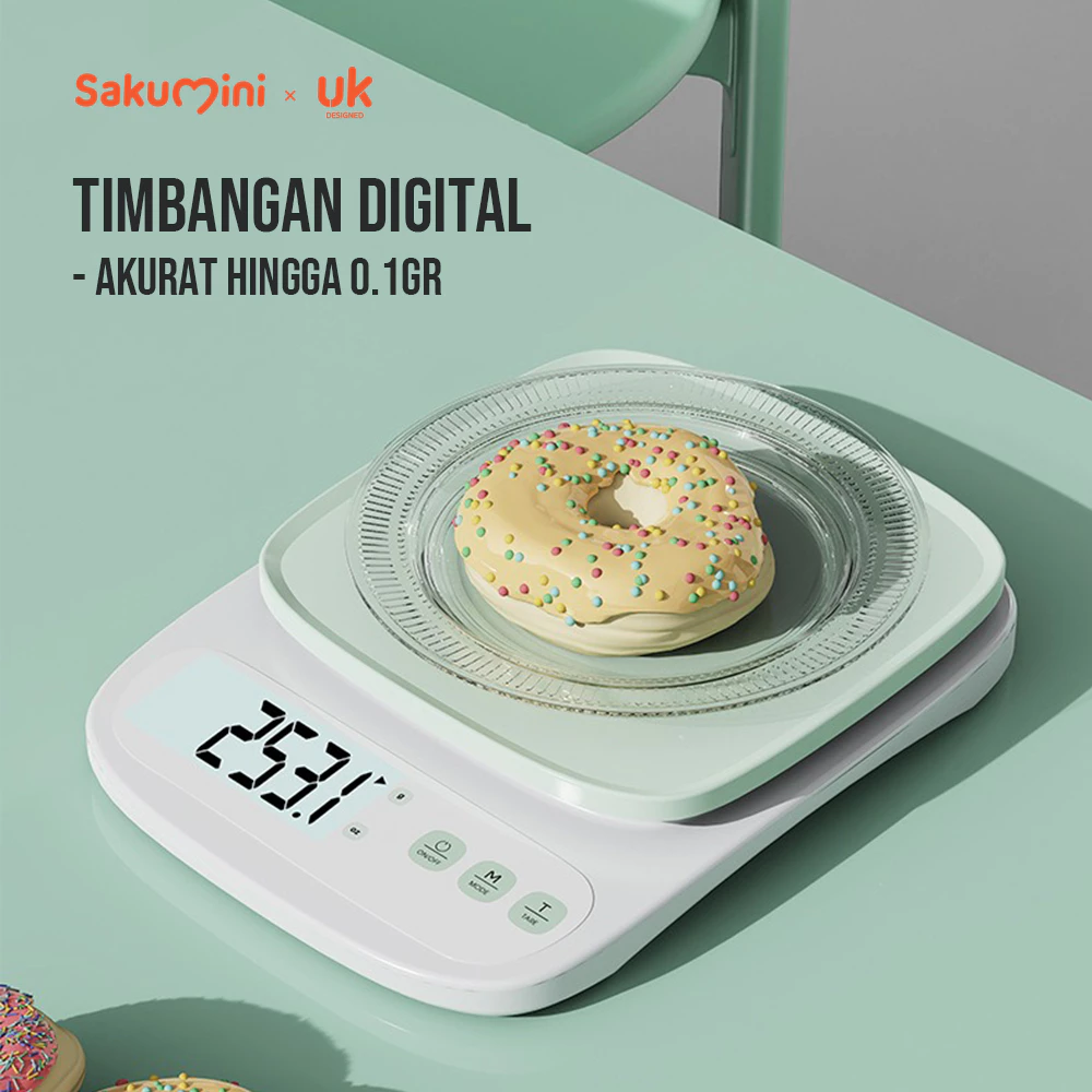 Food Scale | Mini Premium untuk Diet & Coffee Brew! Sakumini 3KG