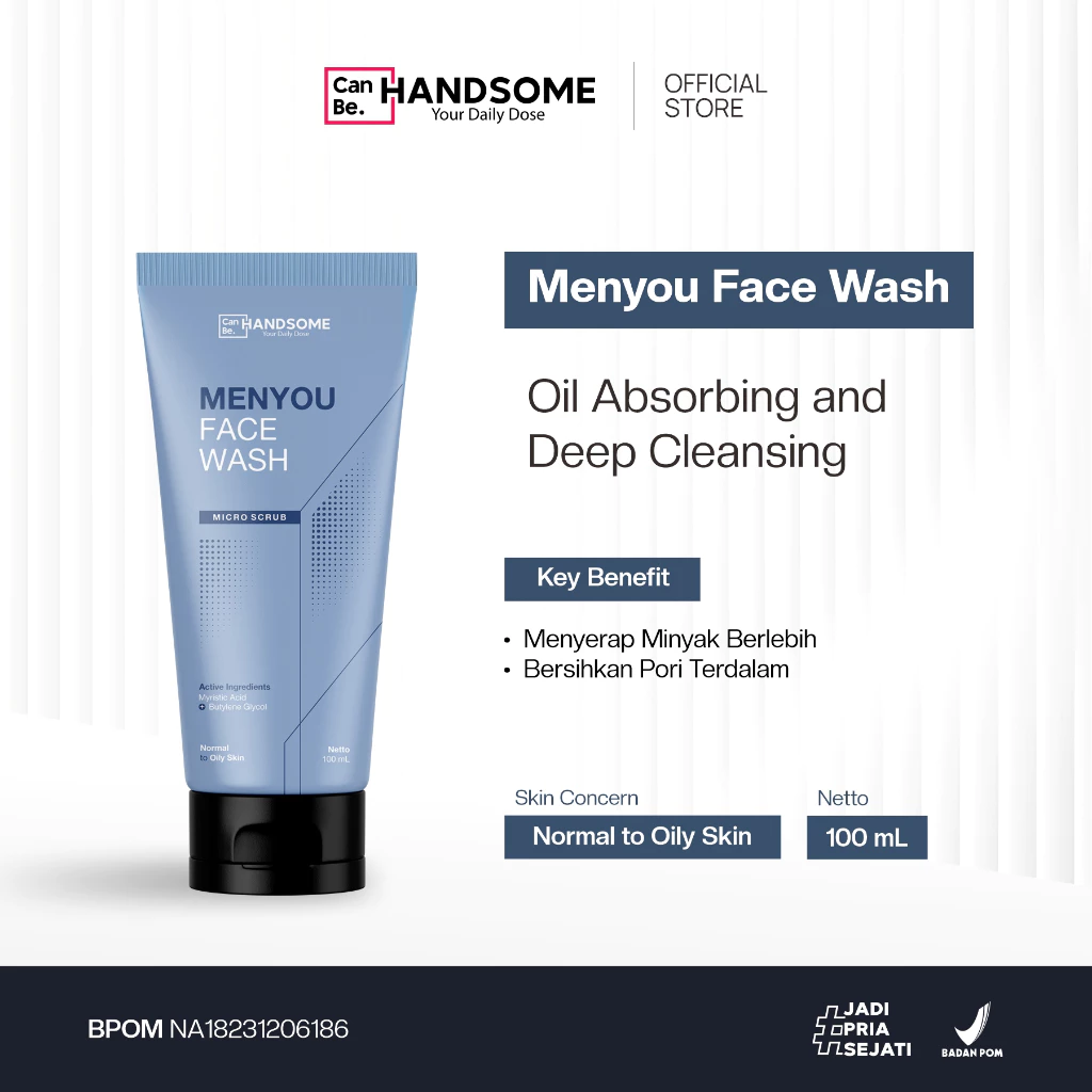 Menyou Facial Wash (Micro Scrub)100ml - by Canbe Handsome