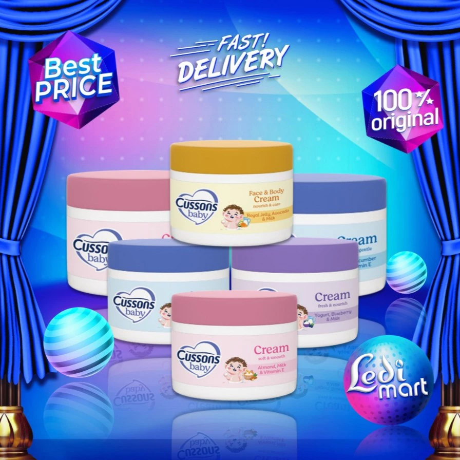 Cussons Baby Cream 50gr & 100gr - Krim Bayi - Krim perawatan bayi - Pelembab Kulit Bayi - LEDI