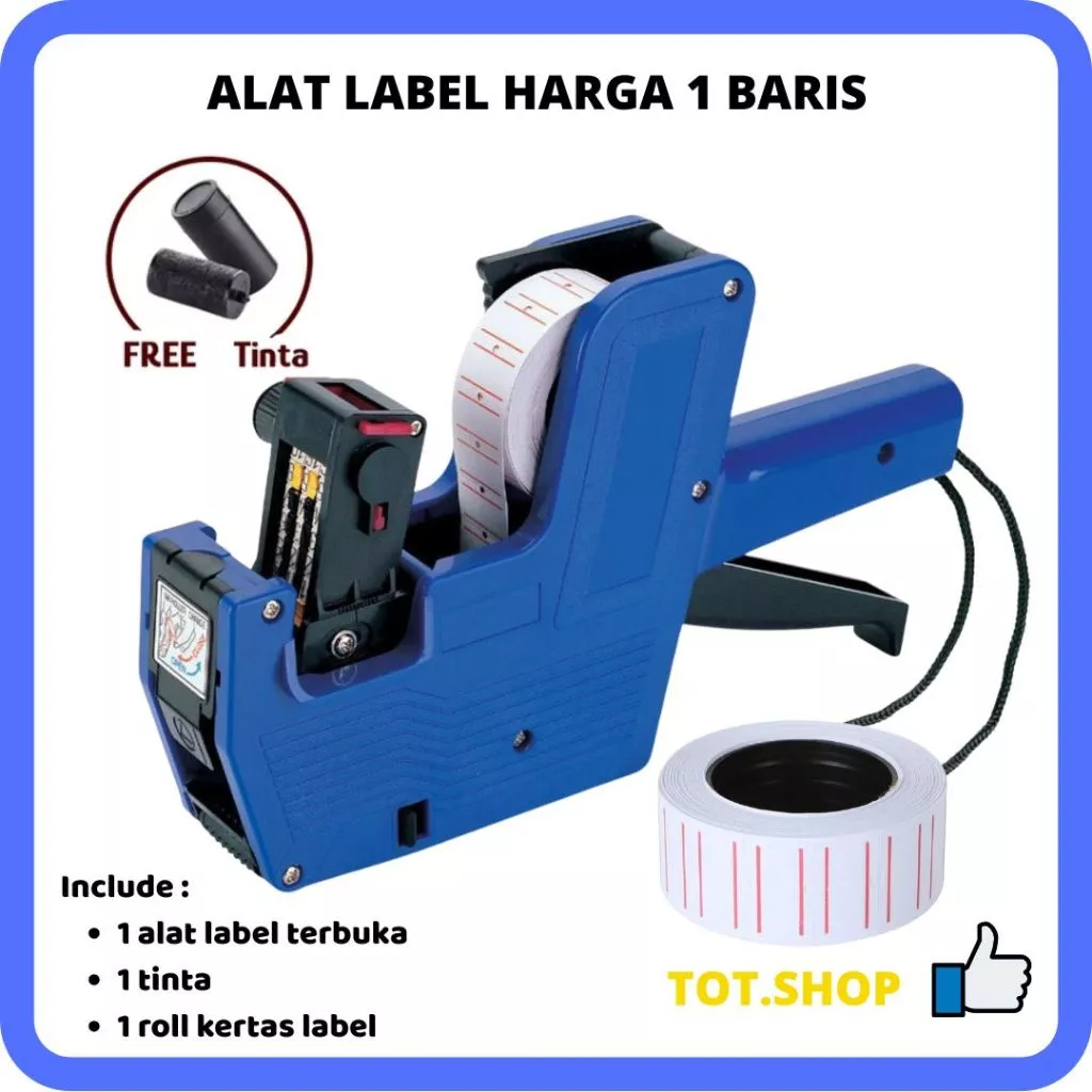 (TERBUKA) M 5500 Alat Label Harga Price 1-Baris Single Labeller 8 Digit