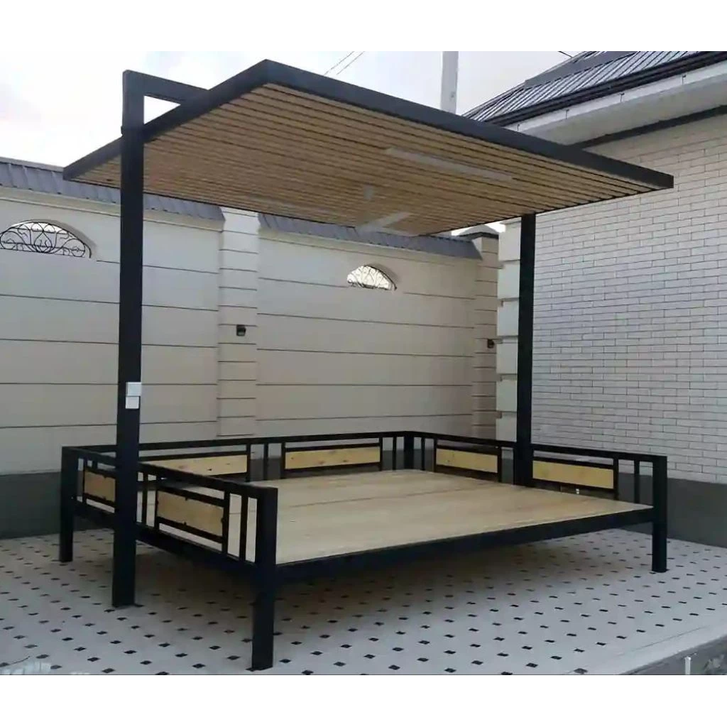 gazebo indor bisa juga outdor lengkap dengan atap bahan besi