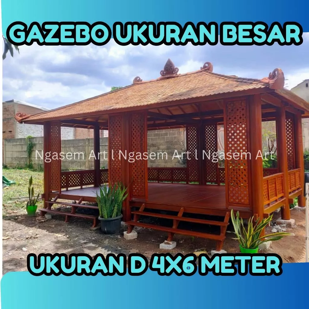 GASEBO UKURAN 4X6 METER l JUAL GAZEBO BESAR