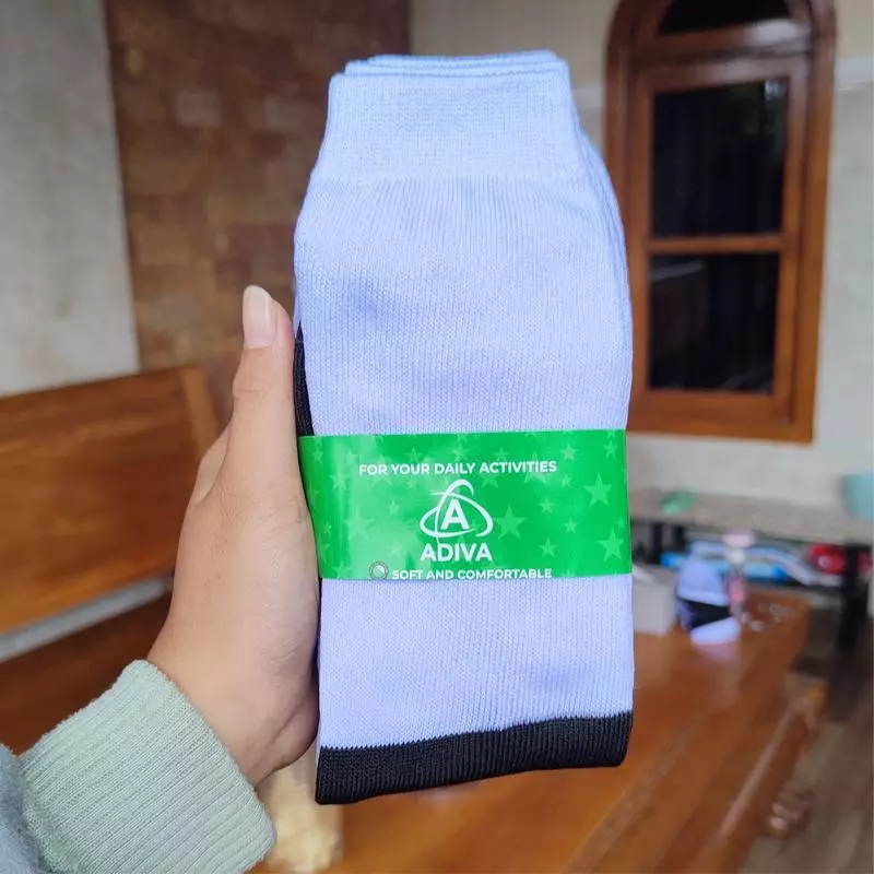 6 PASANG KAOS KAKI SEKOLAH SD SMP SMA PUTIH/HITAM TERMURAH