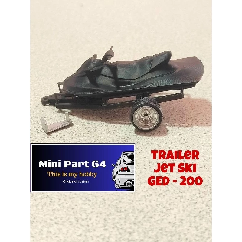 Mini Part 64 Trailer Jet Ski Ged-200 Ban Karet