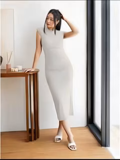 Marissa Bodycon Long Dress Wanita / Eleganza.Id