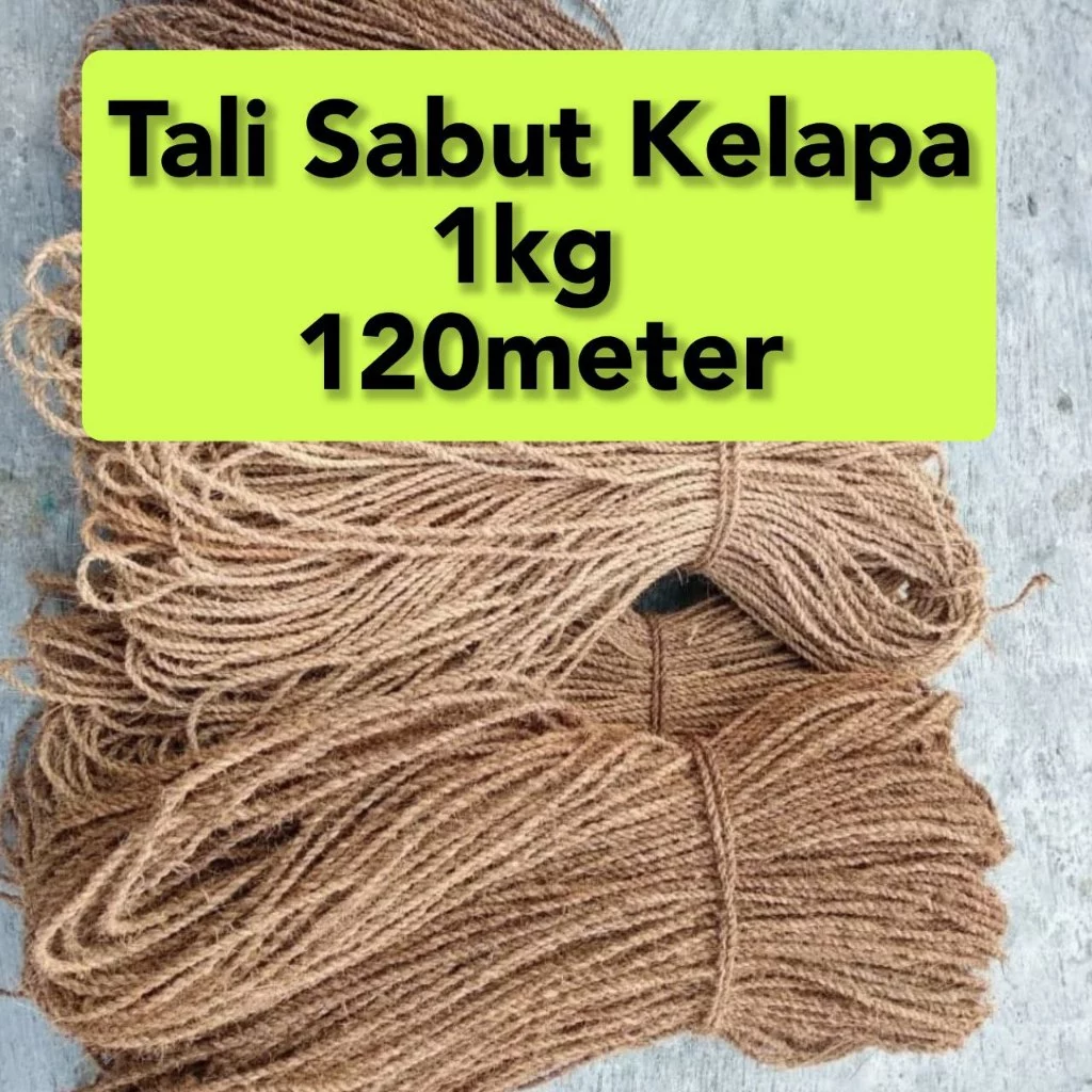 Tali sabut kelapa, Tali ijuk hitam / aren, Tali saung, Tali Gasebo, Tali Proyek, Tali tambang sabut tali ijuk kelapa tali serabut anyaman sabut