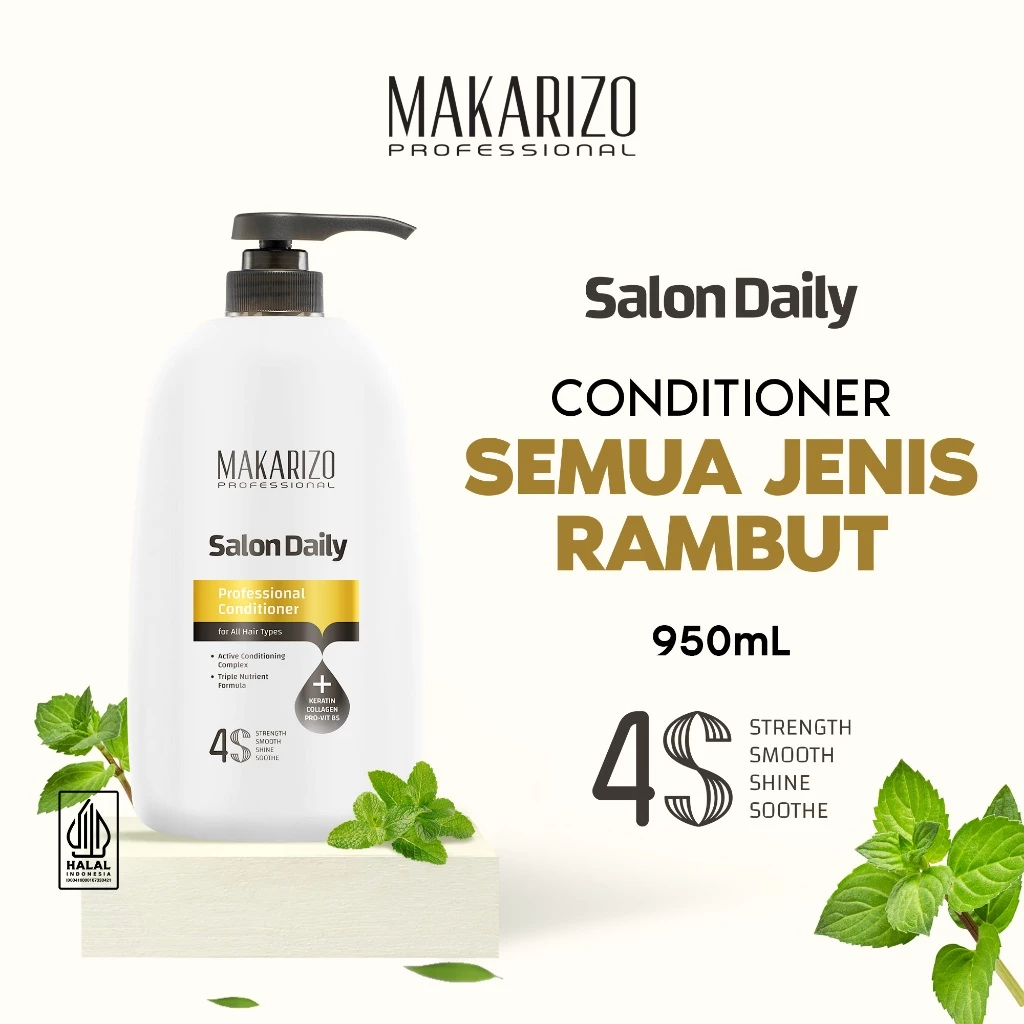 Makarizo Professional Salon Daily Professional Conditioner Pump Bottle 950 mL