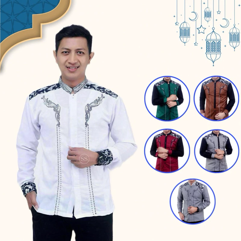 Koko Batik Fashion Muslim Kombinasi C07 Al Haramain 