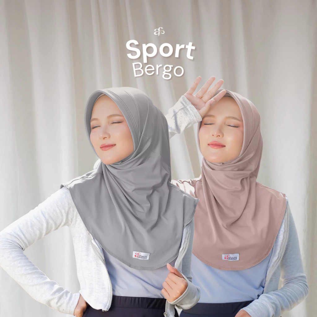 alfaeyza - Hijab Sport Pinguin SIZE S | Bergo Sport Oval | Jilbab Olahraga | Faeyza Sport