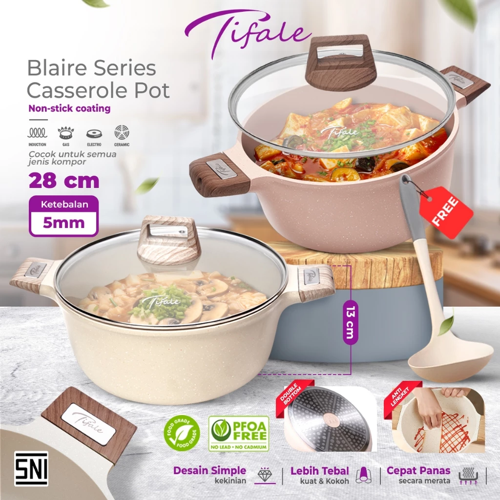 Tifale Blaire Series Casserole Pan 24 28 CM