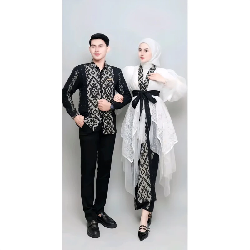 KEBAYA TENUN PADMA BAJU COUPLE KONDANGAN KEMEJA DEWASA