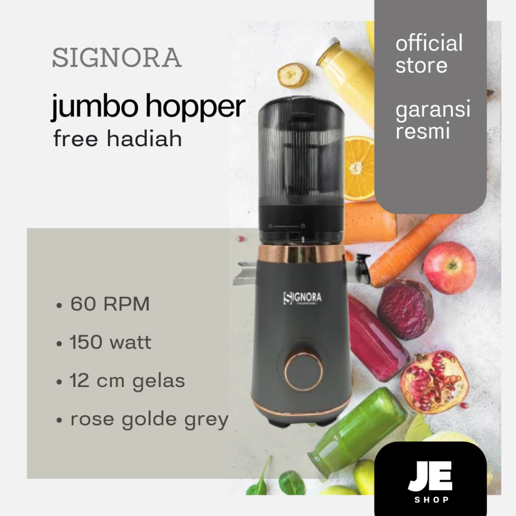 Signora Slow Juicer Jumbo Hopper