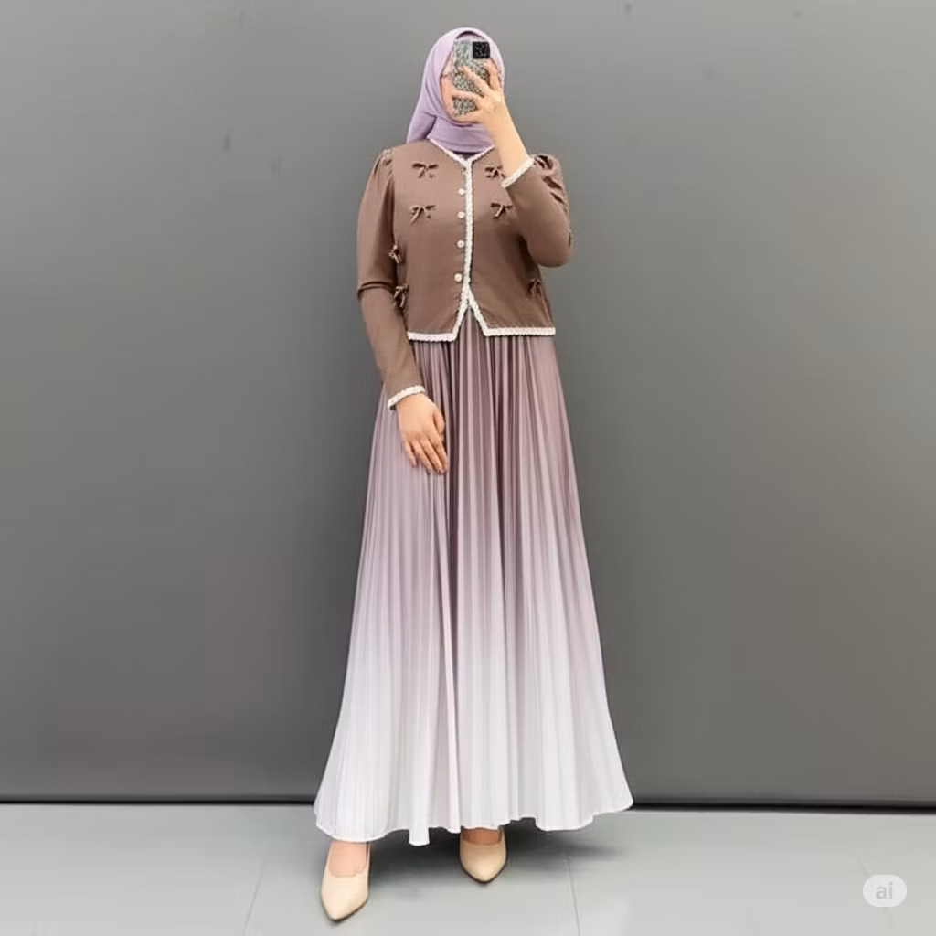 NJW- SETELAN ECHA PITA CASUAL STYLE PAKAIAN WANITA KEKINIAN