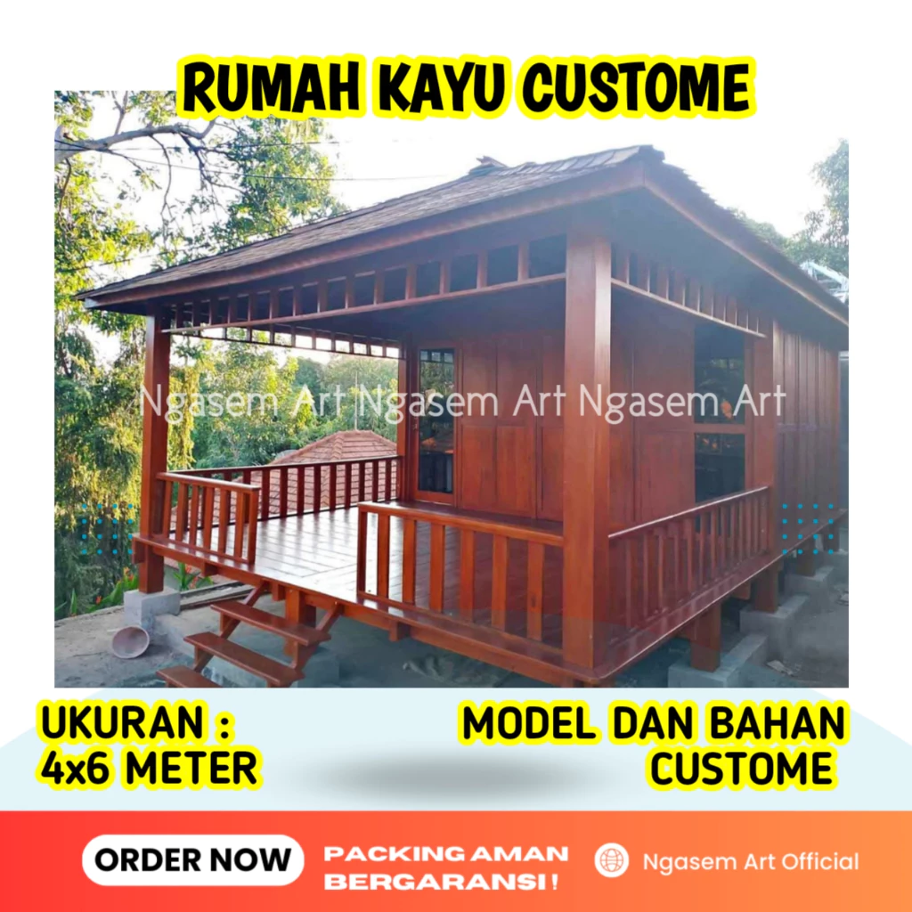 RUMAH KAYU CUSTOME l RUMAH KEBUN l GASEBO RUMAH PANGGUNG