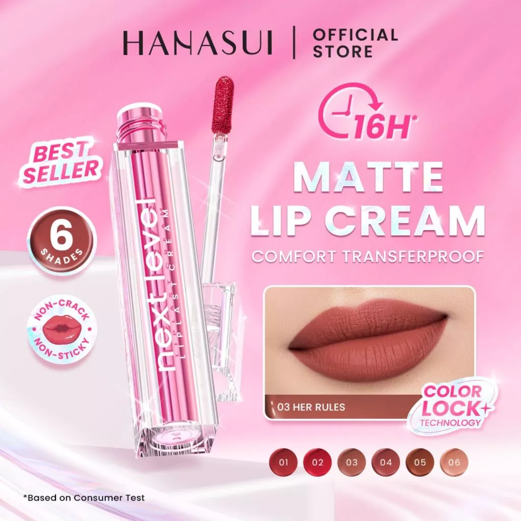 [NEW PRODUCT] Hanasui Next Level Liplast Cream - Liplast Cream Tahan Lama Pigmented Matte Finish Maximum Coverage Ringan