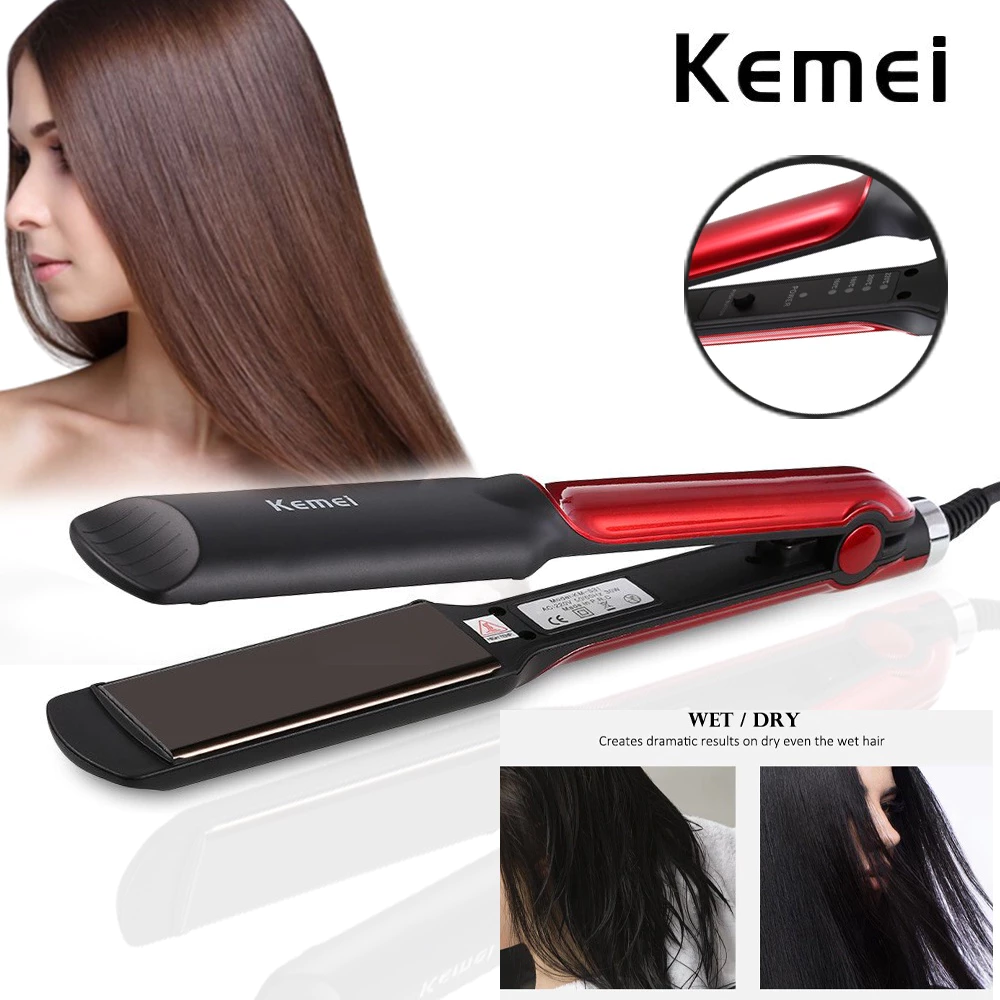 ( BISA COD ) Catokan Kemei Km 531 / Km 470 Catokkan Rambut Lurus Temperatur Suhu Ionic
