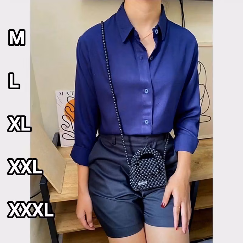 KEMEJA KERJA RAYON POLOS MURAH