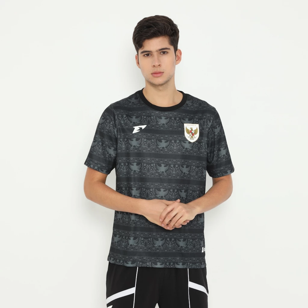 Erspo Timnas 2025 Jersey Supporter Goalkeeper Away Men SS Black