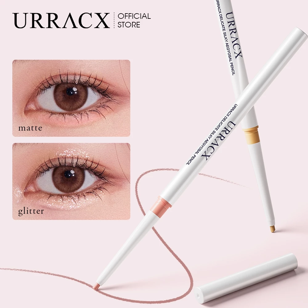 URRACX Aegyosal Pencil Highlighter Eyeshadow 3D Glitter Aegyosal Liner Memperbesar Mata Waterproof Tahan Lama Matte Delicate Silky Hiasan Mata Makeup