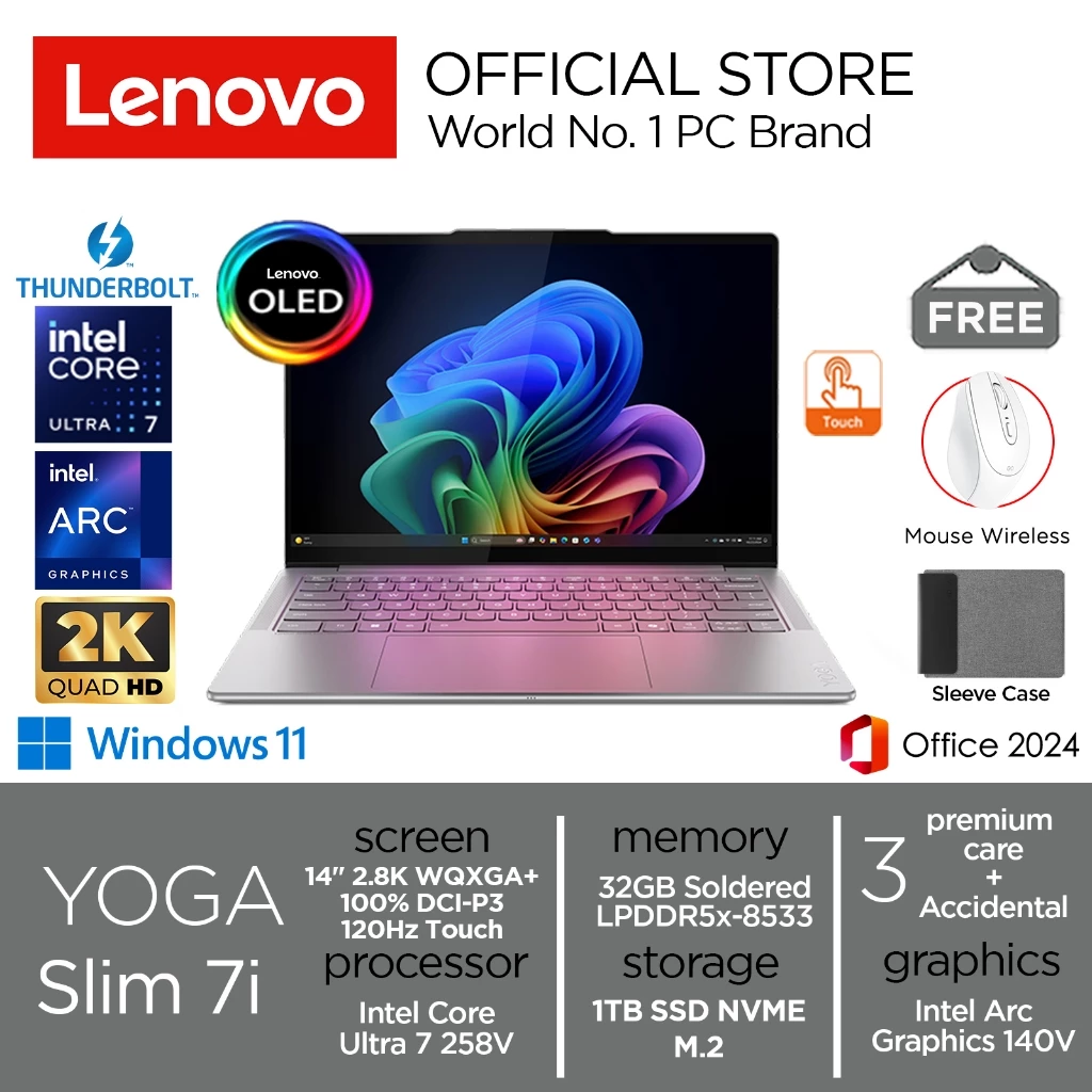 Lenovo Yoga Slim 7i Aura 1TB 32GB OLED Win11
