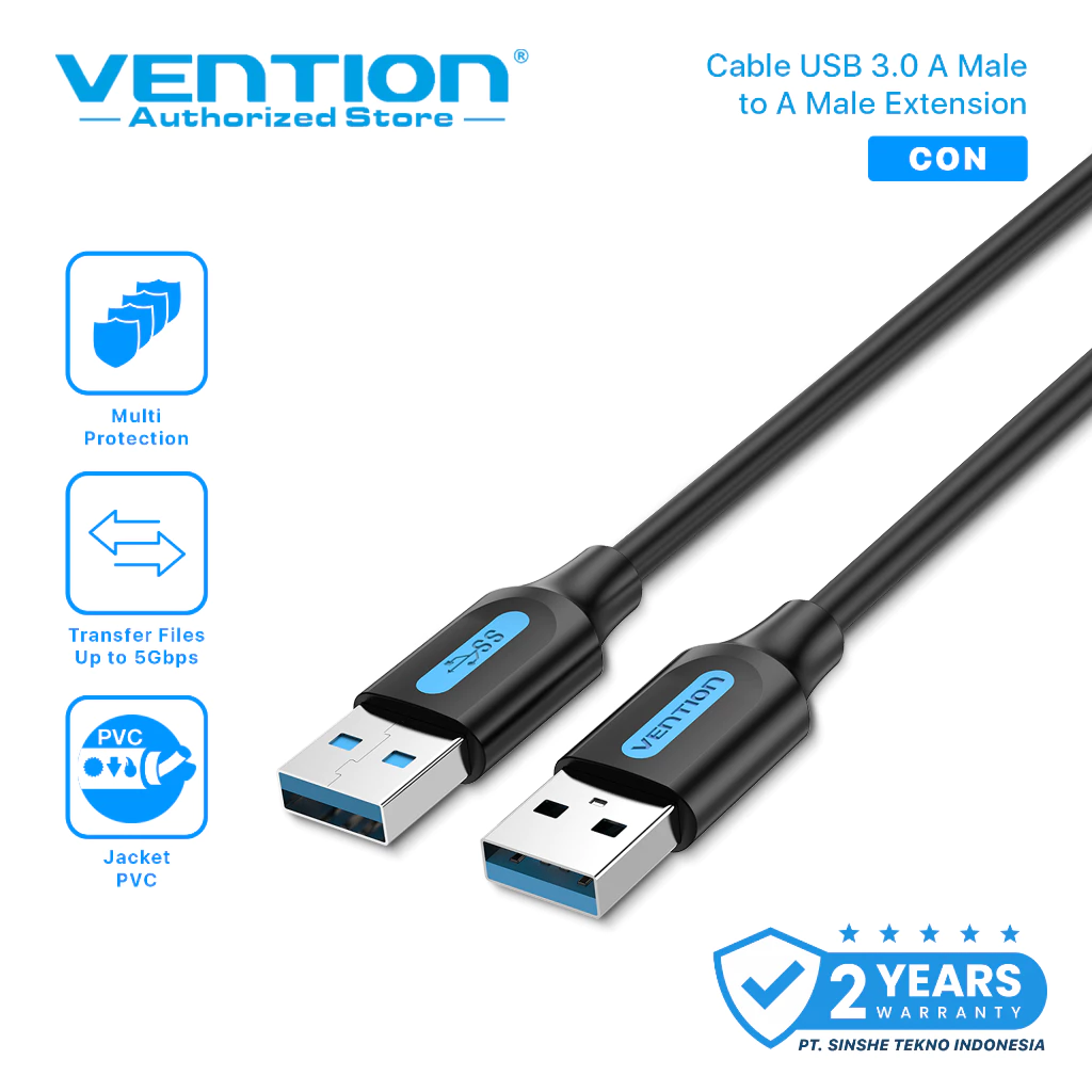 Vention Kabel Usb 3.0 2.0 Male To Male Extension Perpanjangan USB