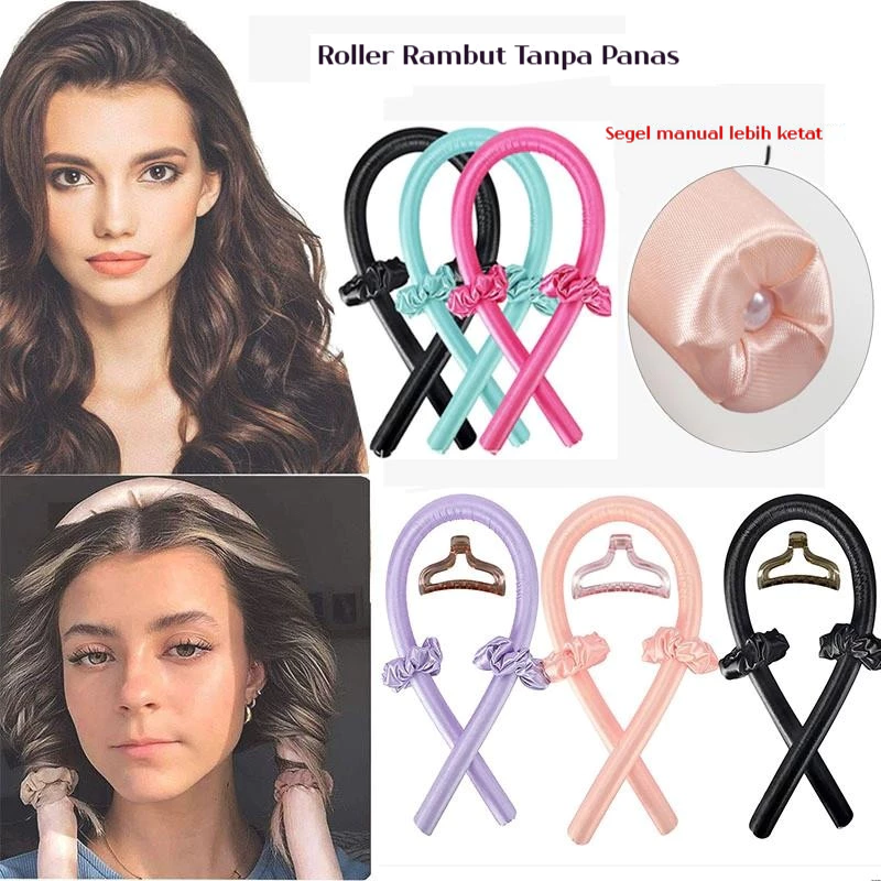 Rol Rambut Tidur Anti Panas Busa Lembut Untuk Curly Alami Mudah Tidak Rusak Rambut