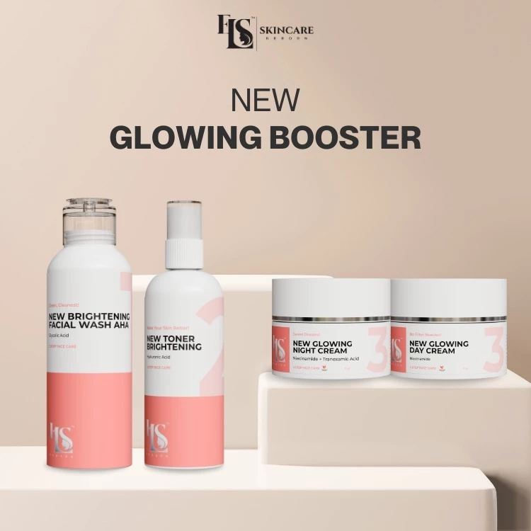 LS SKINCARE Paket Skincare BPOM New Glowing Booster Perawatan Kecantikan (ELSTM)