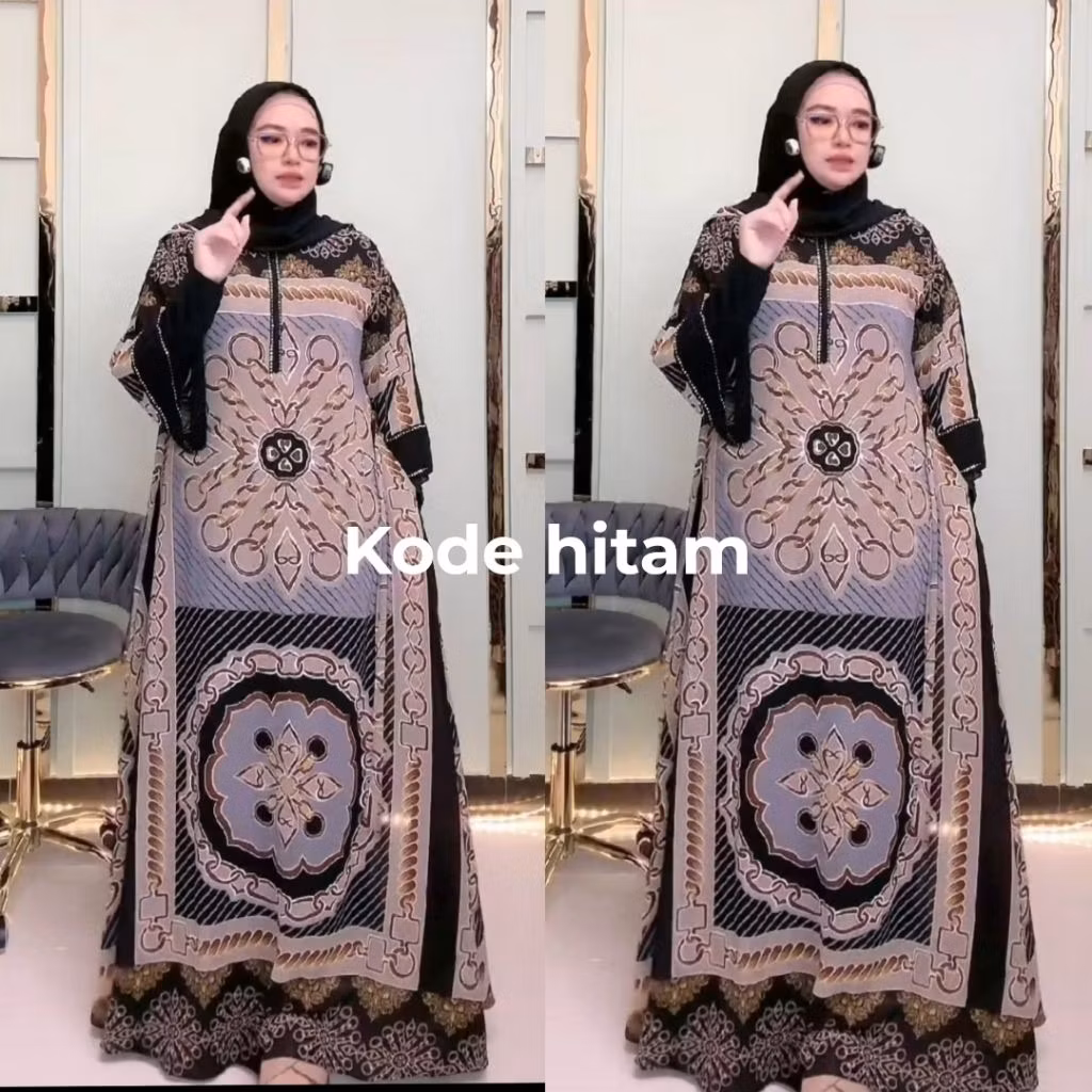 HELIN GAMIS SET HIJAB SEGI 4 PREMIUM