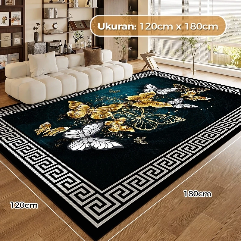 COD Karpet Ruang Tamu Baru 120x180CM Kamar Tidur Premium Karpet Sholat