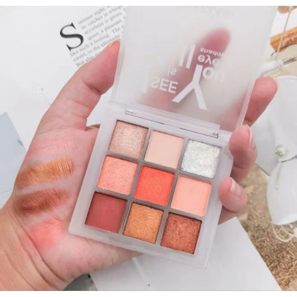 Eyeshadow 5099 Pallete 9 Warna Pigmen Glitter/Eyeshadow Palette 9 Colors
